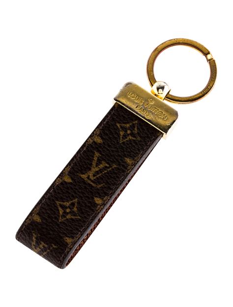 louis vuitton dragonne key holder replica|louis vuitton keychain strap.